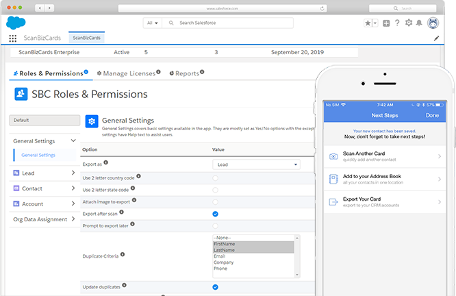 ScanBizCards Enterprise - Enterprise Card Scanning & CRM Export