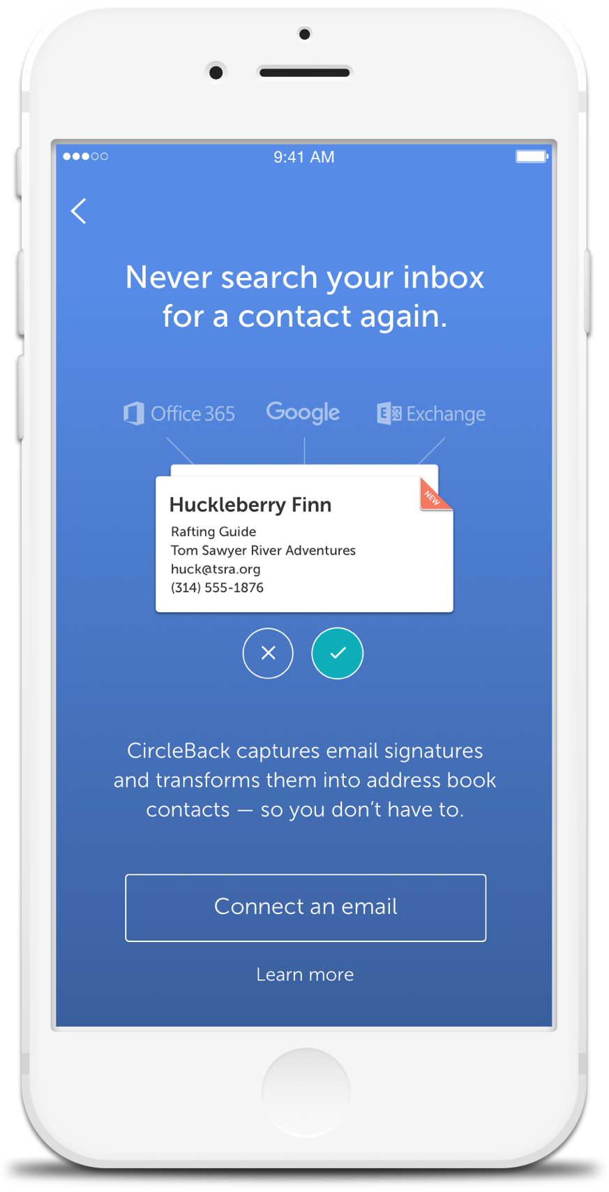 CircleBack - Email & Signature Captures with Gmail, Office 365 & Exchange
