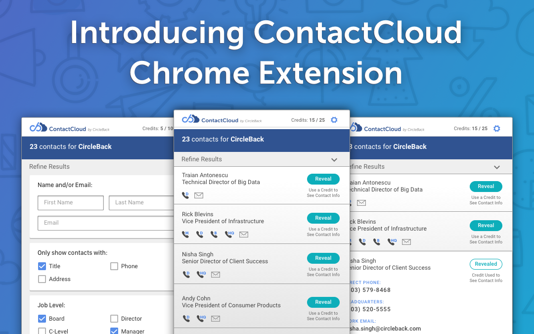 Introducing ContactCloud Chrome Extension